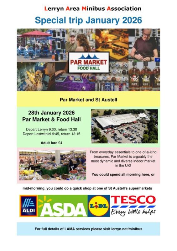 LAMA Special Trip to Par Market and St Austell